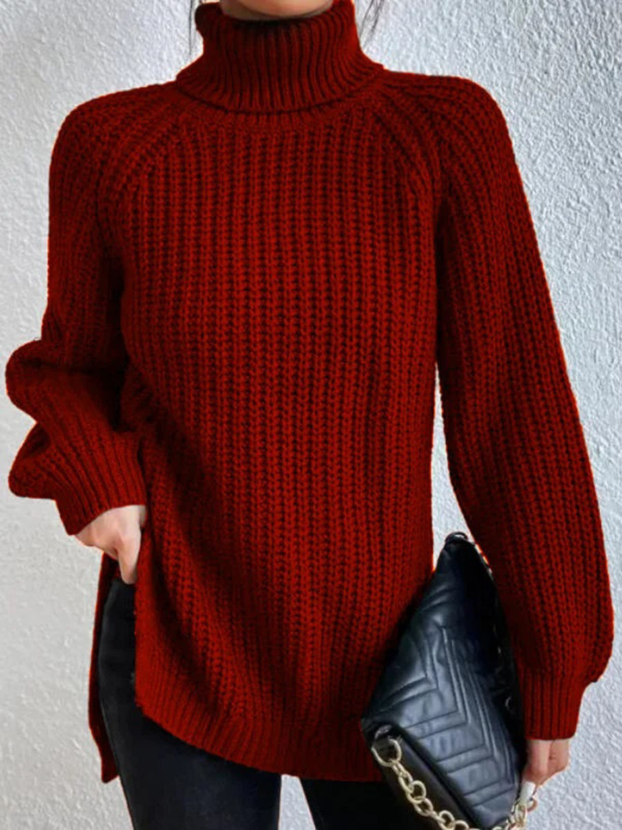 2024 Turtleneck sweater mid-length sweater