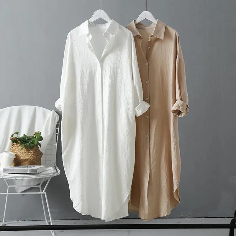 Cotton Linen Versatile Loose Casual Tunic Shirt