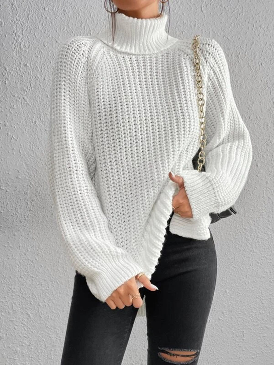 2024 Turtleneck sweater mid-length sweater