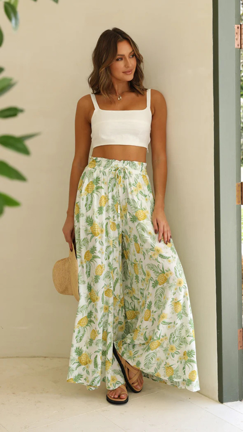 Casual Extra Wide Leg Linen Pants