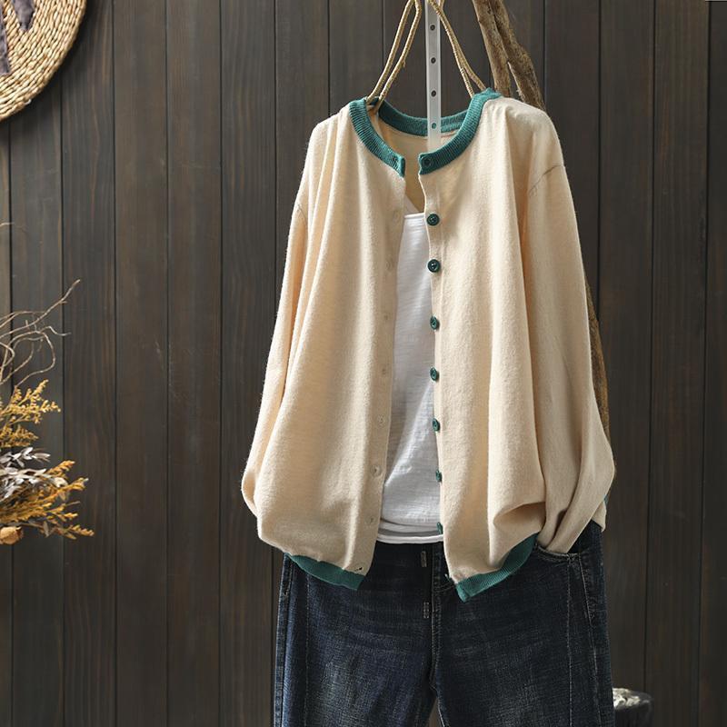 Temperament Casual Color Blocked Sweater