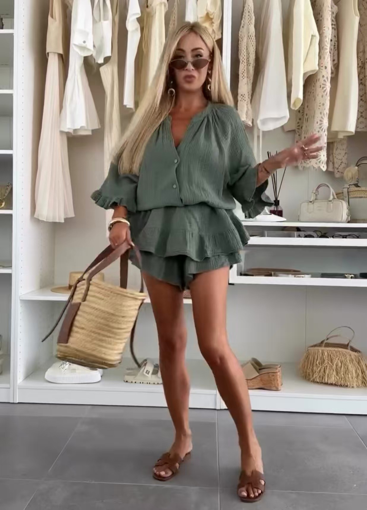 100% Cotton Women's Loose Fit Jumpsuit 