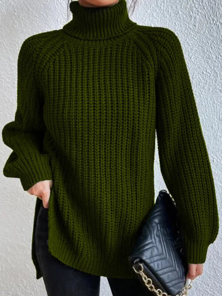2024 Turtleneck sweater mid-length sweater