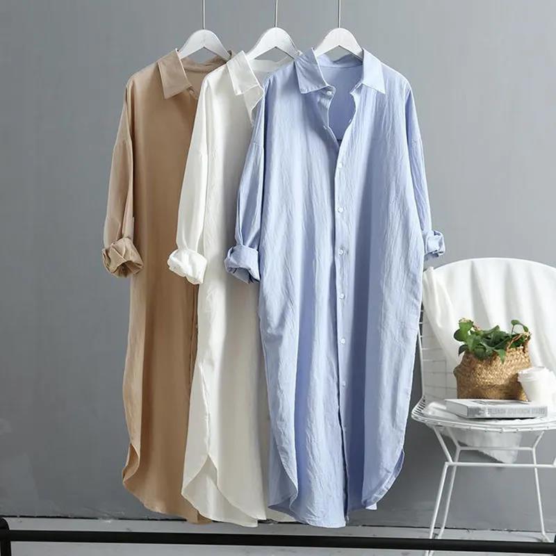Cotton Linen Versatile Loose Casual Tunic Shirt