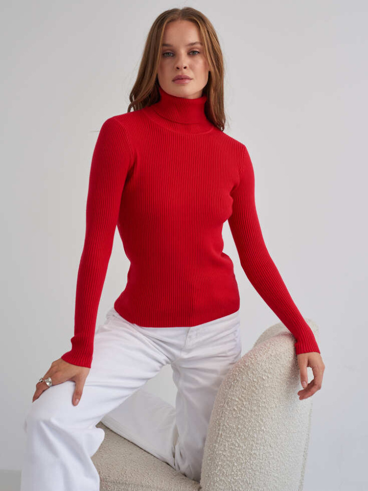 Cross-border turtleneck sweater knitted bottoming shirt Europe and America 2023 Amazon autumn knitted sweater turtleneck pullover sweater for women