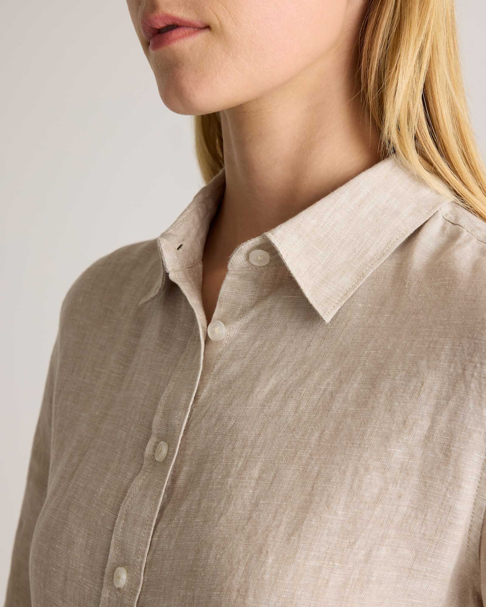 100% European Linen Long Sleeve Shirt