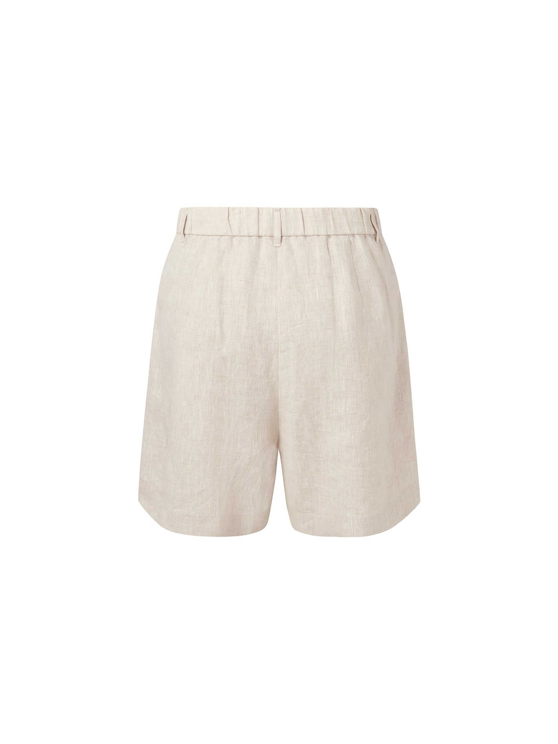 100% Cotton Linen Women Pocket Shorts