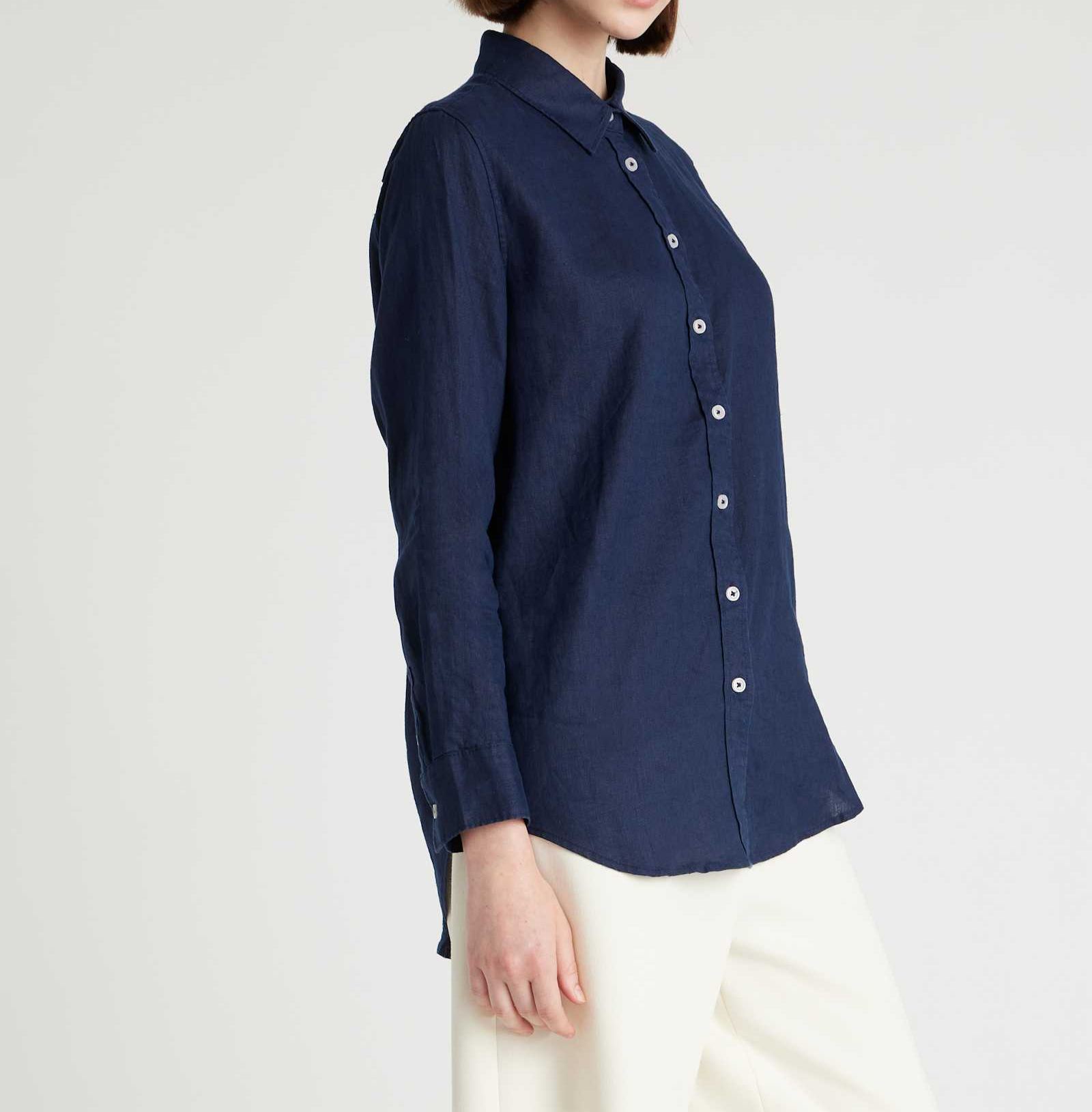 100% European Linen Long Sleeve Shirt