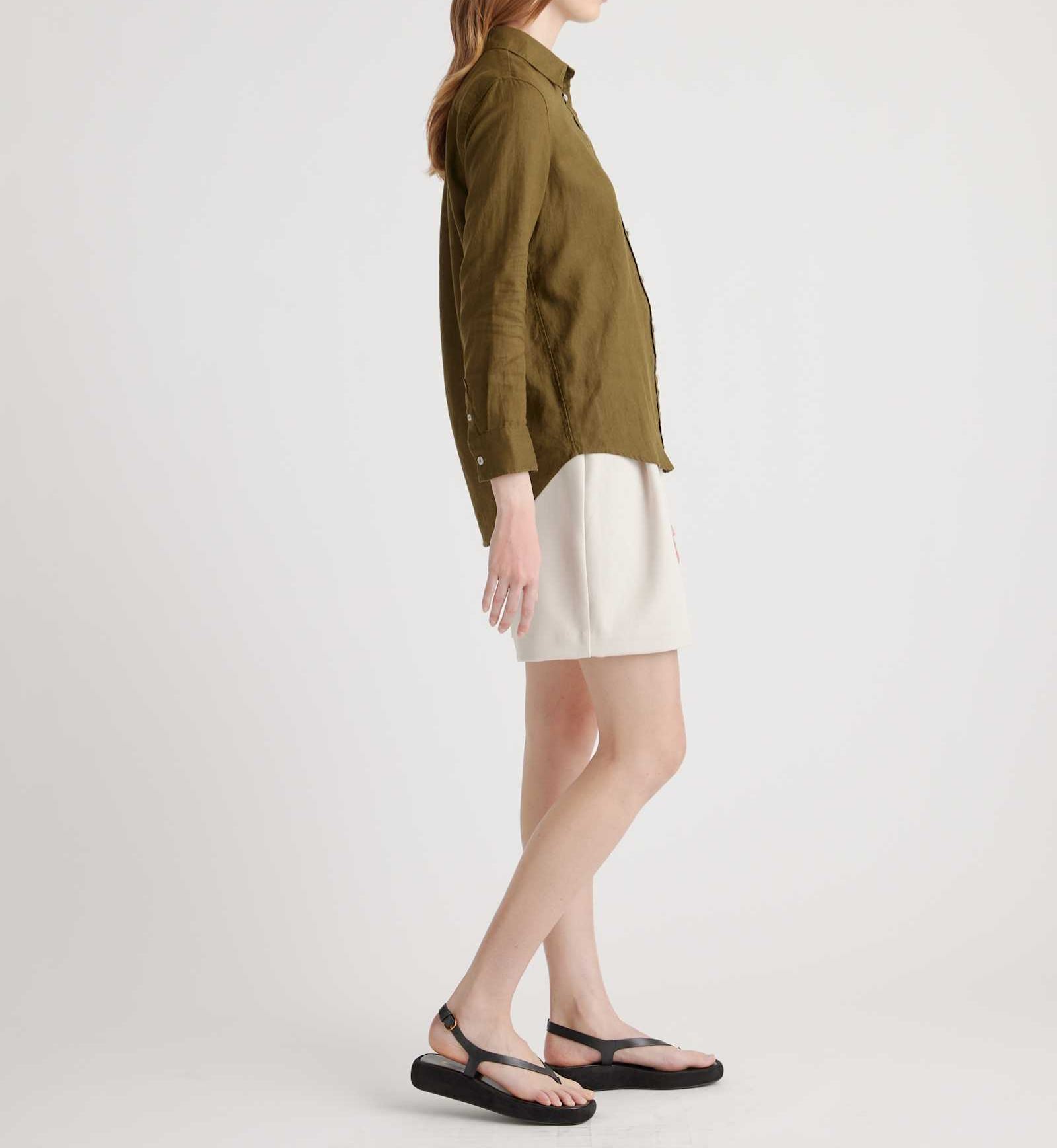 100% European Linen Long Sleeve Shirt