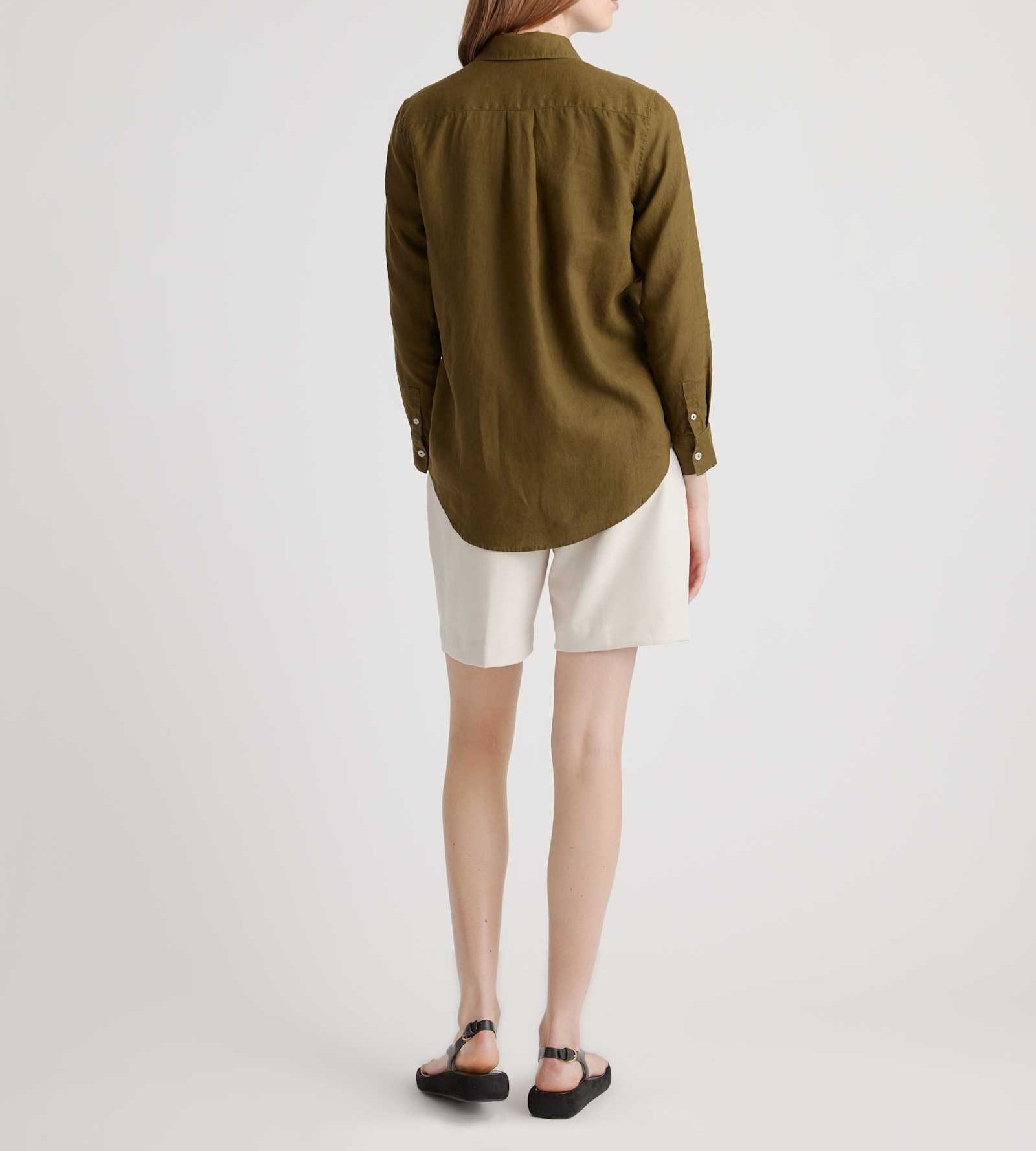 100% European Linen Long Sleeve Shirt