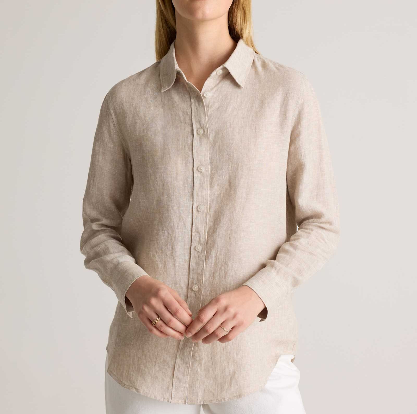 100% European Linen Long Sleeve Shirt