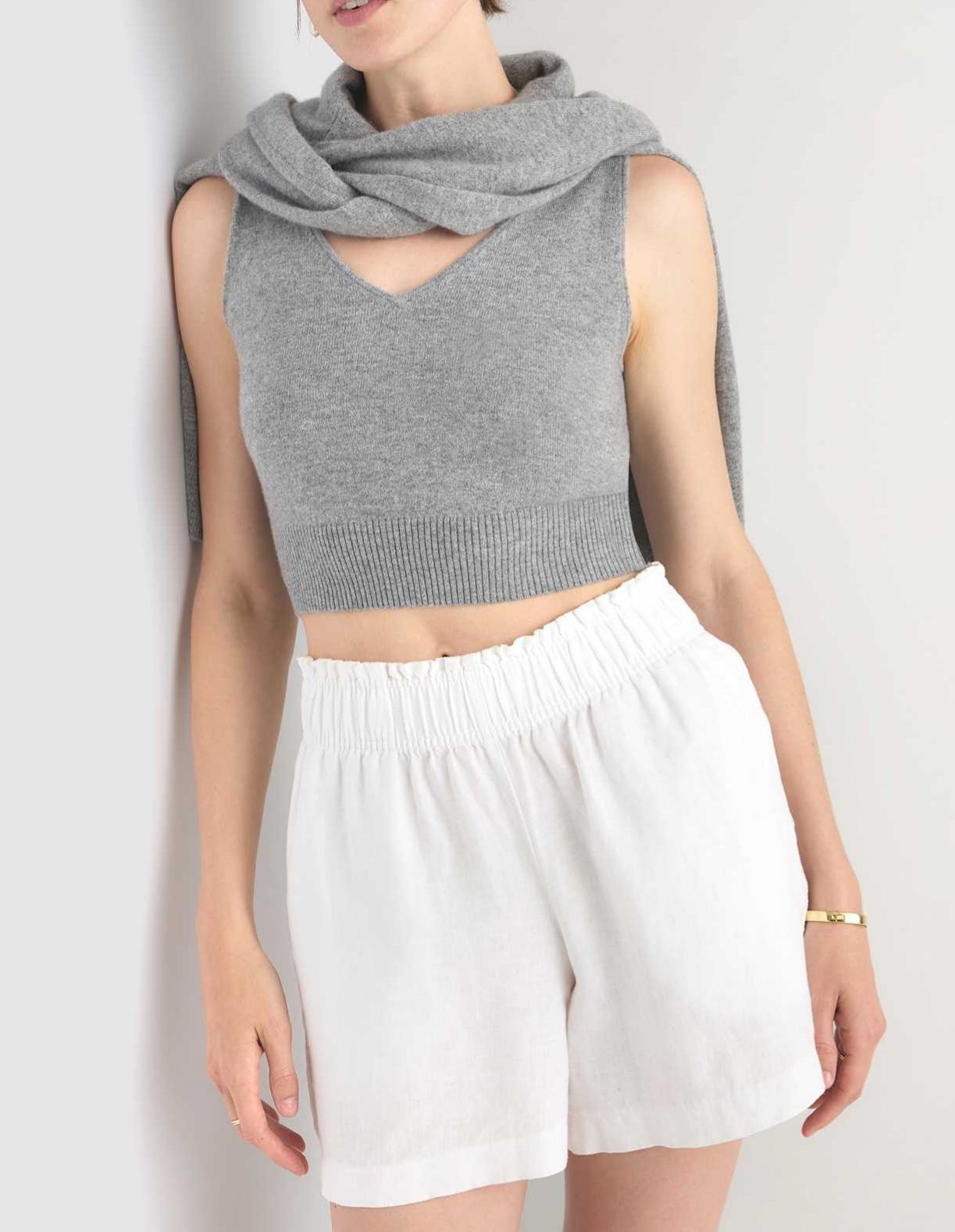 100% European Linen High Waisted Shorts