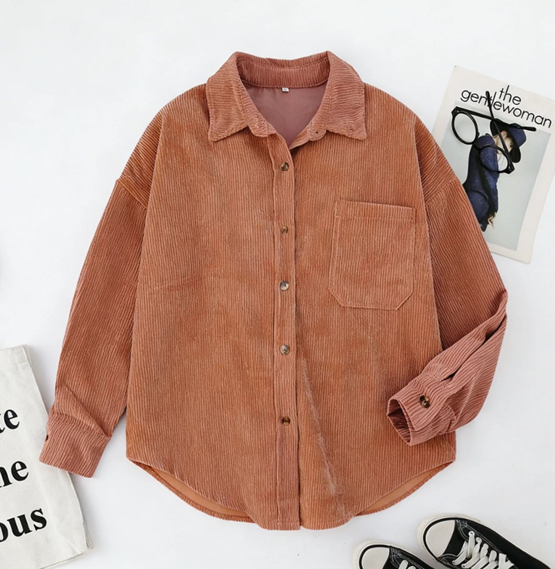 🔥Clearance Sale 50% OFF🔥 Corduroy Oversize Fit Shirt