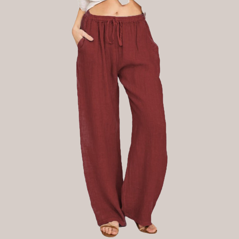 🎁Hot Sale 50% OFF⏳Women's Summer Cotton Linen Wide Leg Pants