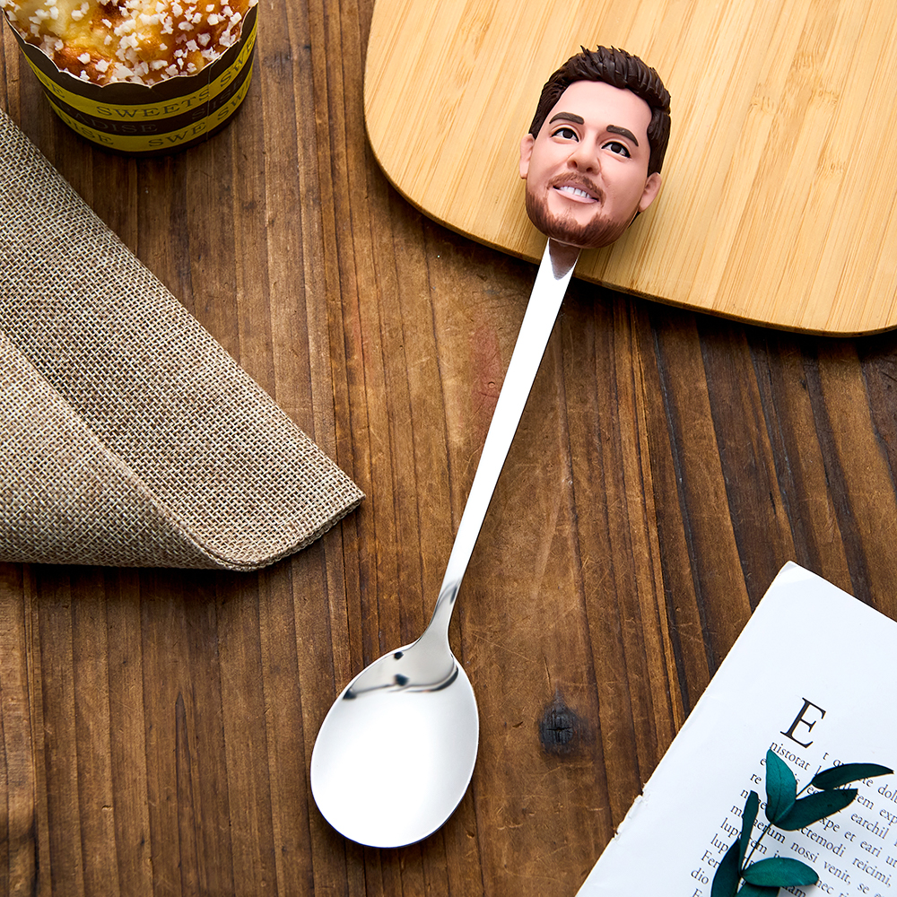 Custom Face Spoon Personalized Funny Spoon Dinnerware Gift