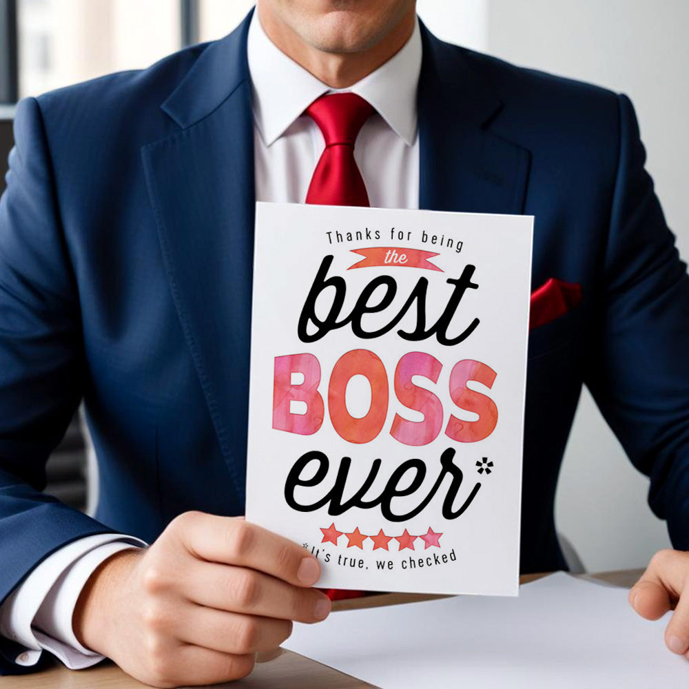 Boss's Day Card Happy Boss's Day Card Boss's Birthday Card Gift