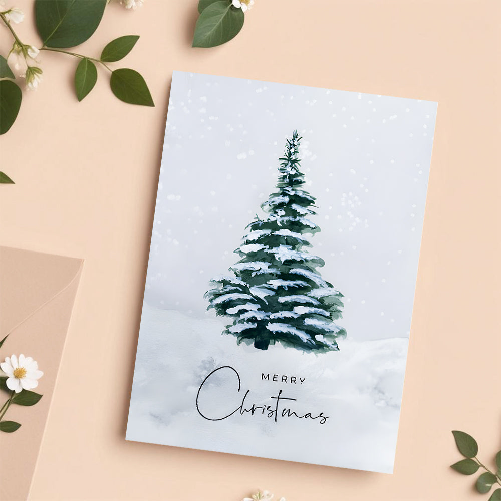 Christmas Tree Card Celebrate Christmas Best Gift