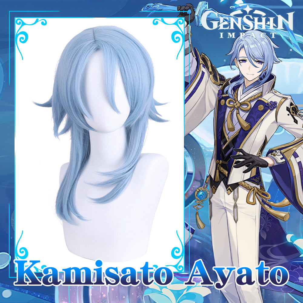 Genshin Impact-Kamisato Ayato Cosplay Wig