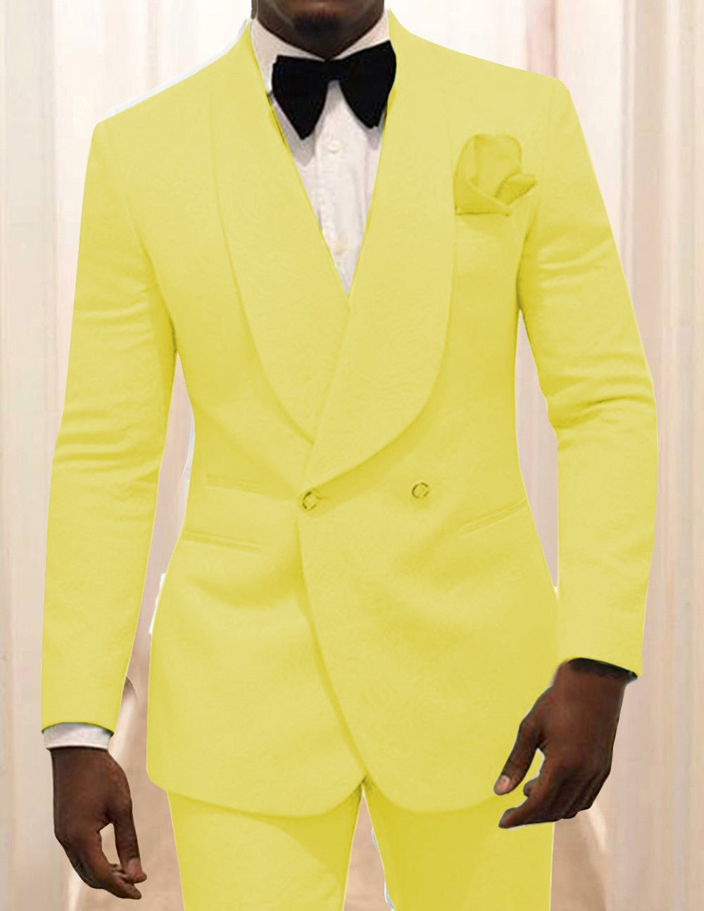 2 Pieces Men‘s Suit Lavender Casual Floral Blazer Prom Purple Tuxedo Tweed Shawl Lapel Dinner Party White Jacket Wedding Grooms