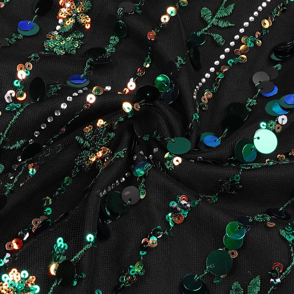 High Waist And Long Heavy Industry Beading Party Praty Toast Dress Ladies Evening Dress