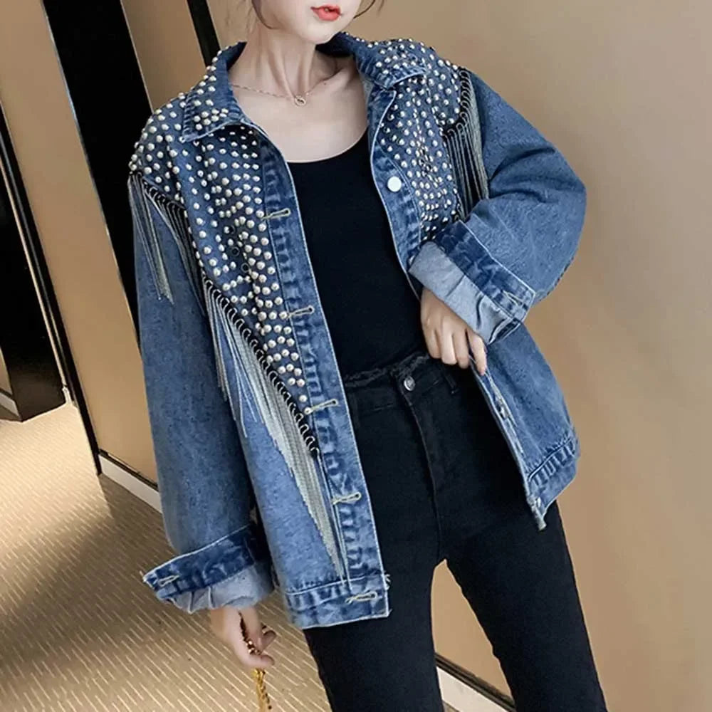 Autumn and Spring Black Cool Outdoor Jacket Street