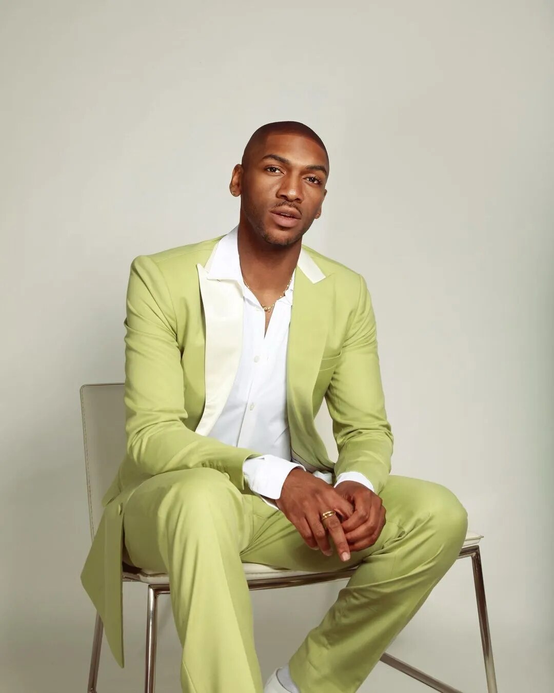 Avocado Color Men Suits Newest Two-Pieces Single Breasted Custom Made