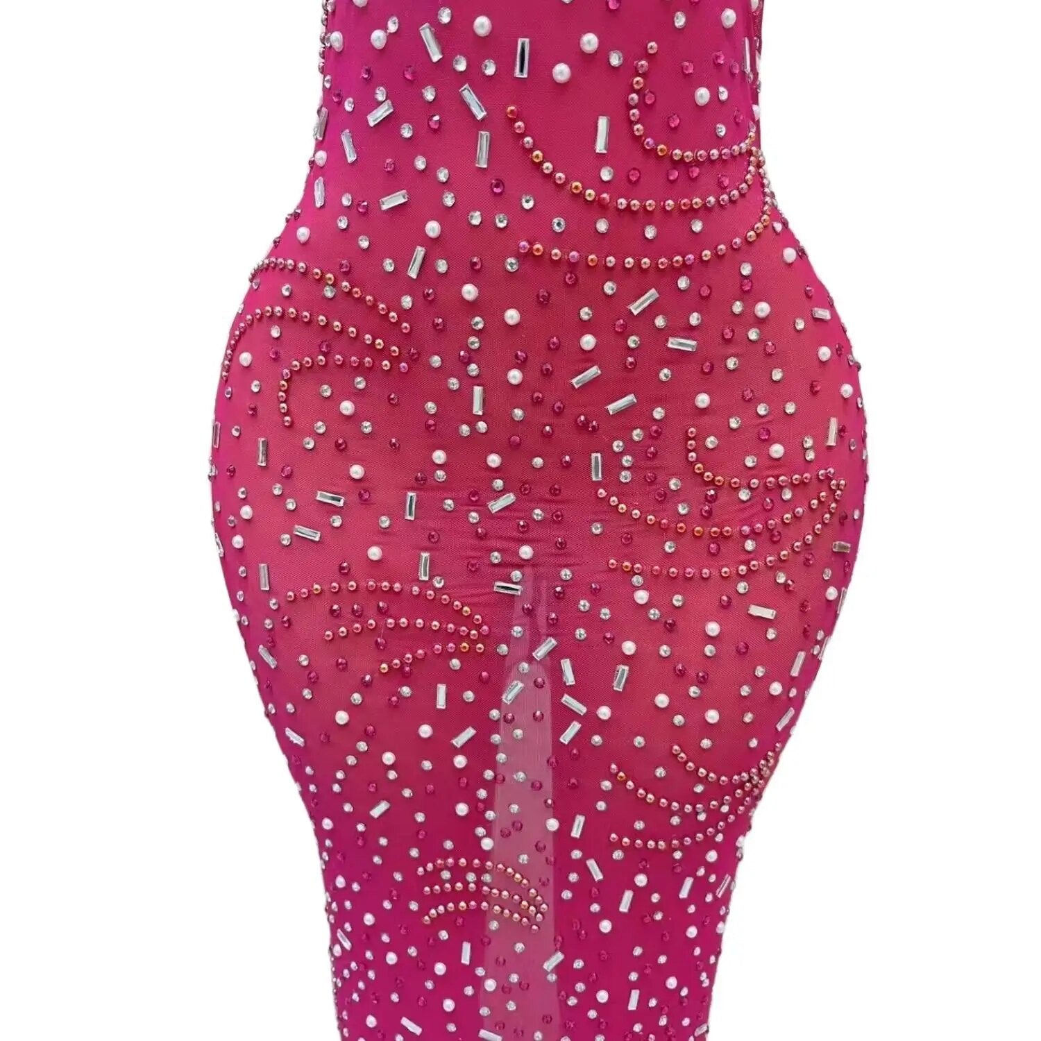 Beautiful See Through Sweetheart Rose Red Sequin Dresses African Black Girls Long Prom Dresses Long Prom Gala Party Gowns