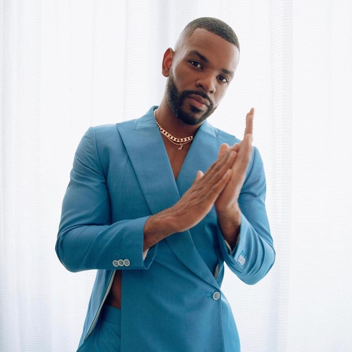 Blue New Men's Suits Tailored 2 Pieces Blazer Pants One Button Peaked Lapel Slim Fit Sexy Wedding Groom Custom Made Plus Size