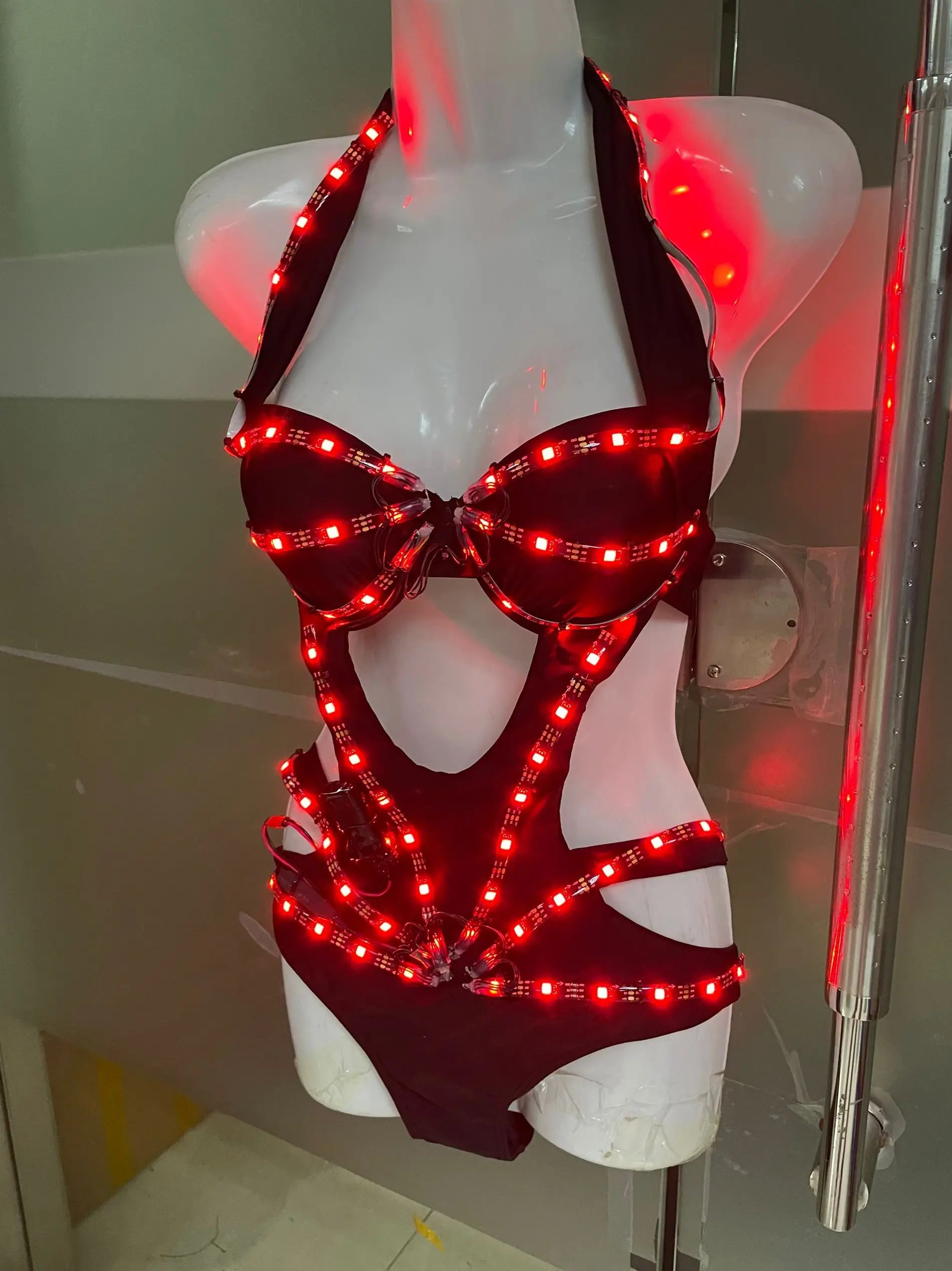 Costume LED Light / LED Pixel Costume / Bikini Led Light Jazz Bar Ds New Sexy Suit Nightclub Gogo Costume