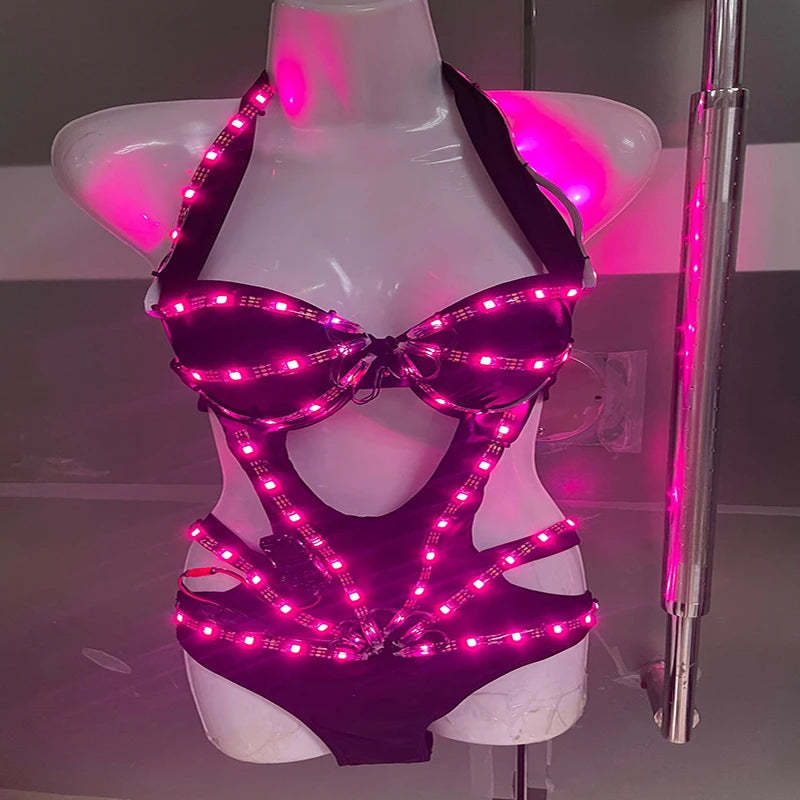 Costume LED Light / LED Pixel Costume / Bikini led light Jazz Bar D