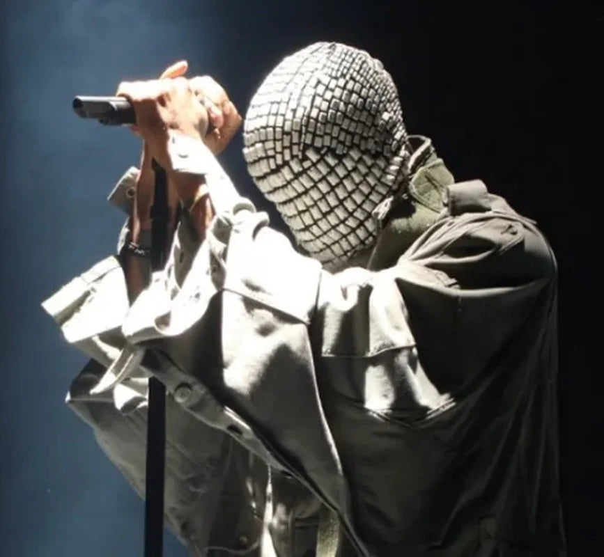 Diamond Punk Headgear Mask Cosplay Gothic Bling Fashion Rhinestone Mask Night Club Dancer Stage Rave Accessories DJ Performance