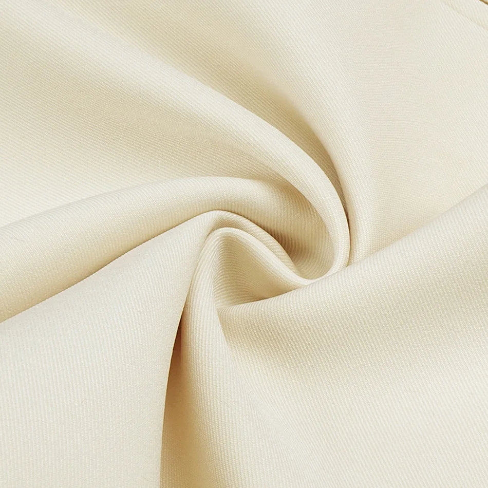 Two-piece Pants Suit New Designer Women's Cut Out V Neck Long Sleeve Jacket Set Hot High Street Outfit