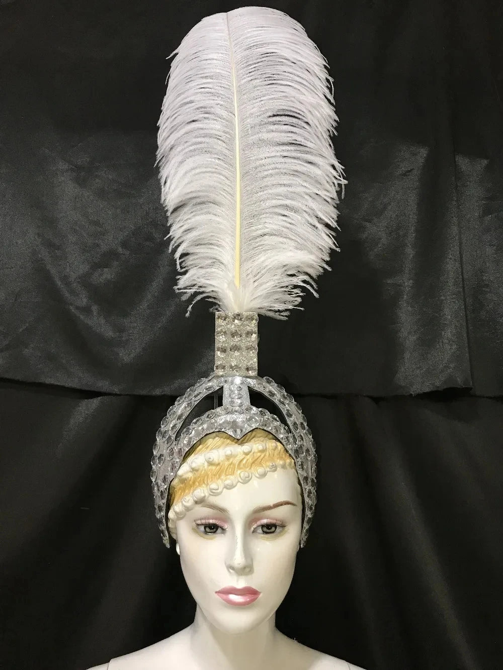 Feather Headdress Samba Costume Carnival Halloween Party Bar Performance Hat Makeup Dance Wings Parade