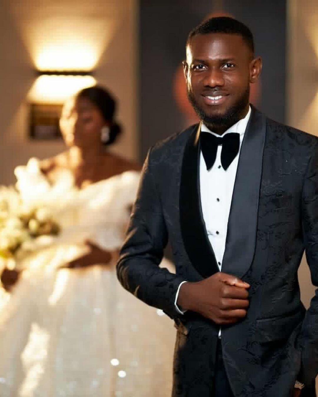 Men's Suits Tailored 2 Pieces Jacquard Blazer Pants One Button Wedding Satin Sheer Lapel Formal Custom Made Plus Size