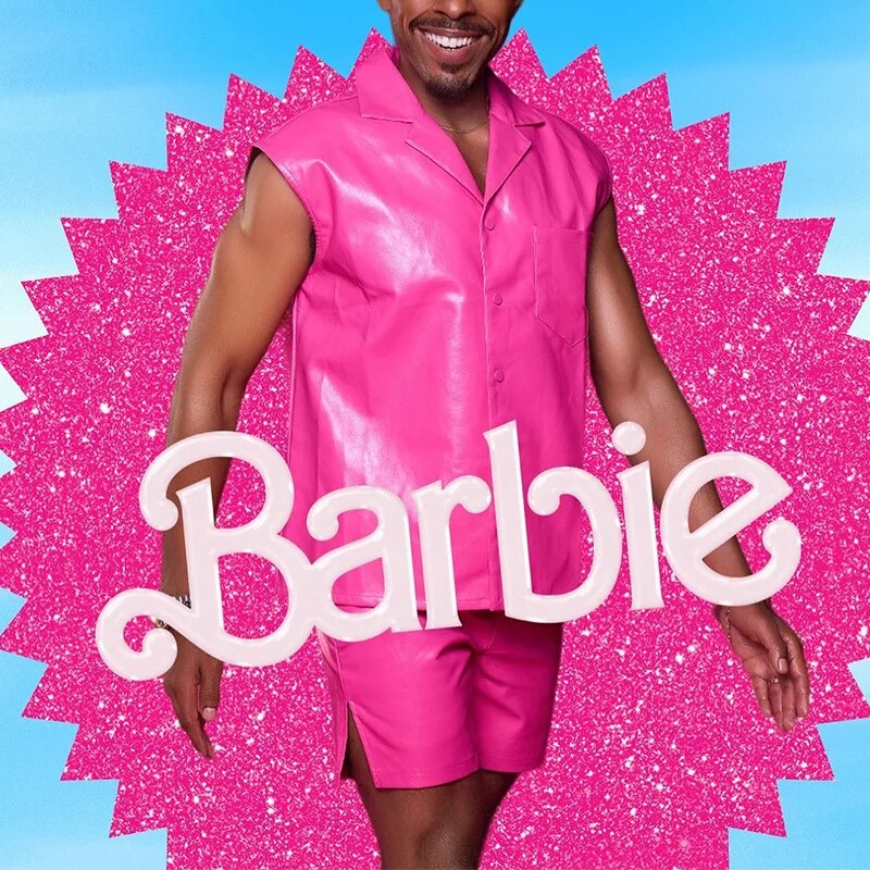 Close-fit Men's Vests Pink 2 Pcs Sets Male Solid Color Sleeve Less Jackets Short Pants Summer Stylish New