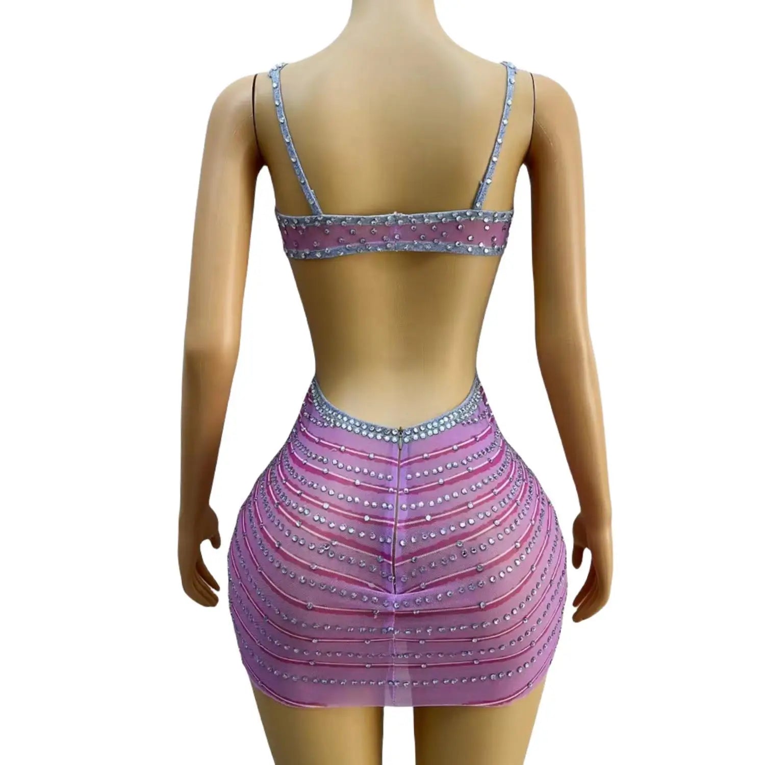 Purple Halter Short Prom Dress for Black Girl Crystal Diamond Birthday Party Dresses Cut-out Mini Cocktail Homecoming Robe