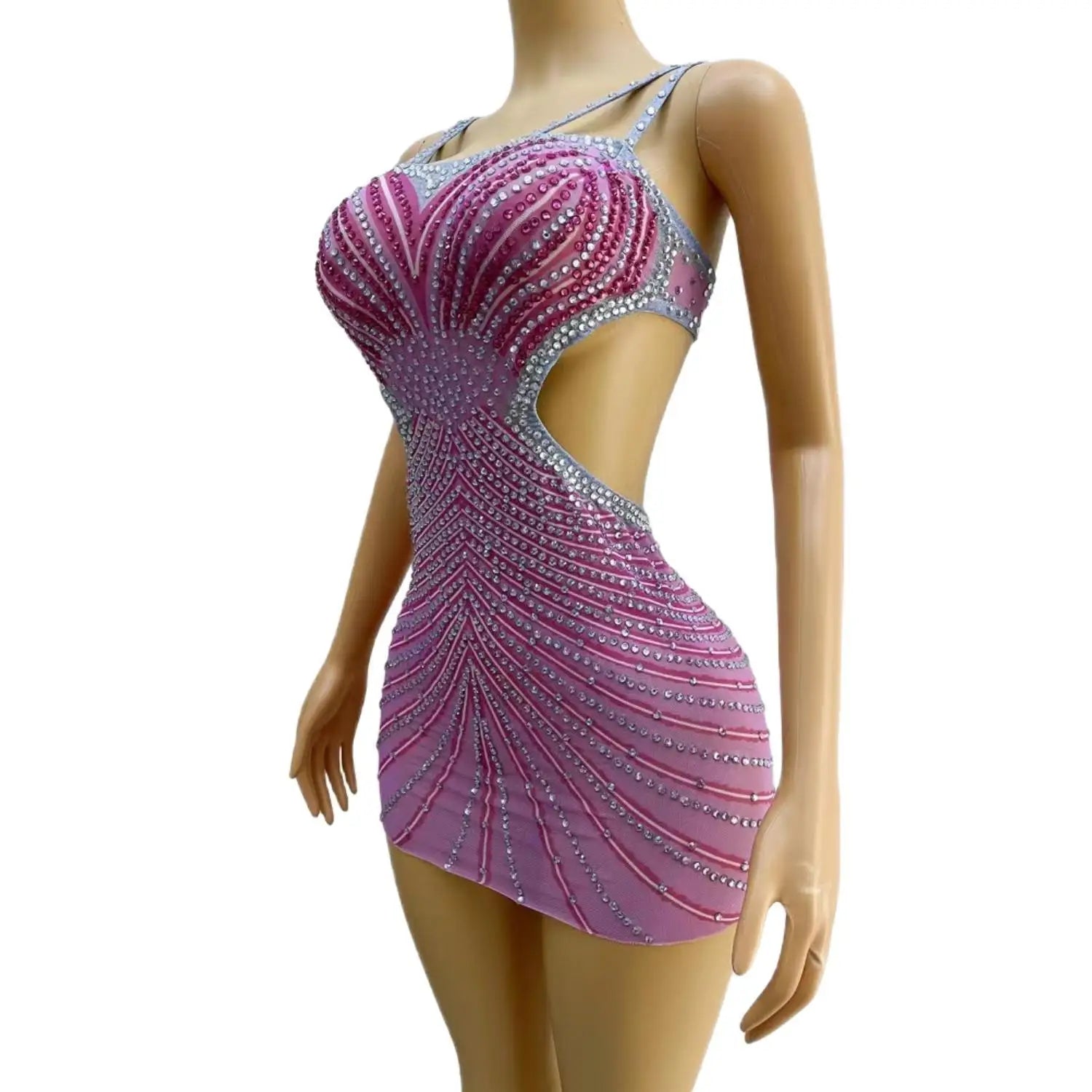 Purple Halter Short Prom Dress for Black Girl Crystal Diamond Birthday Party Dresses Cut-out Mini Cocktail Homecoming Robe