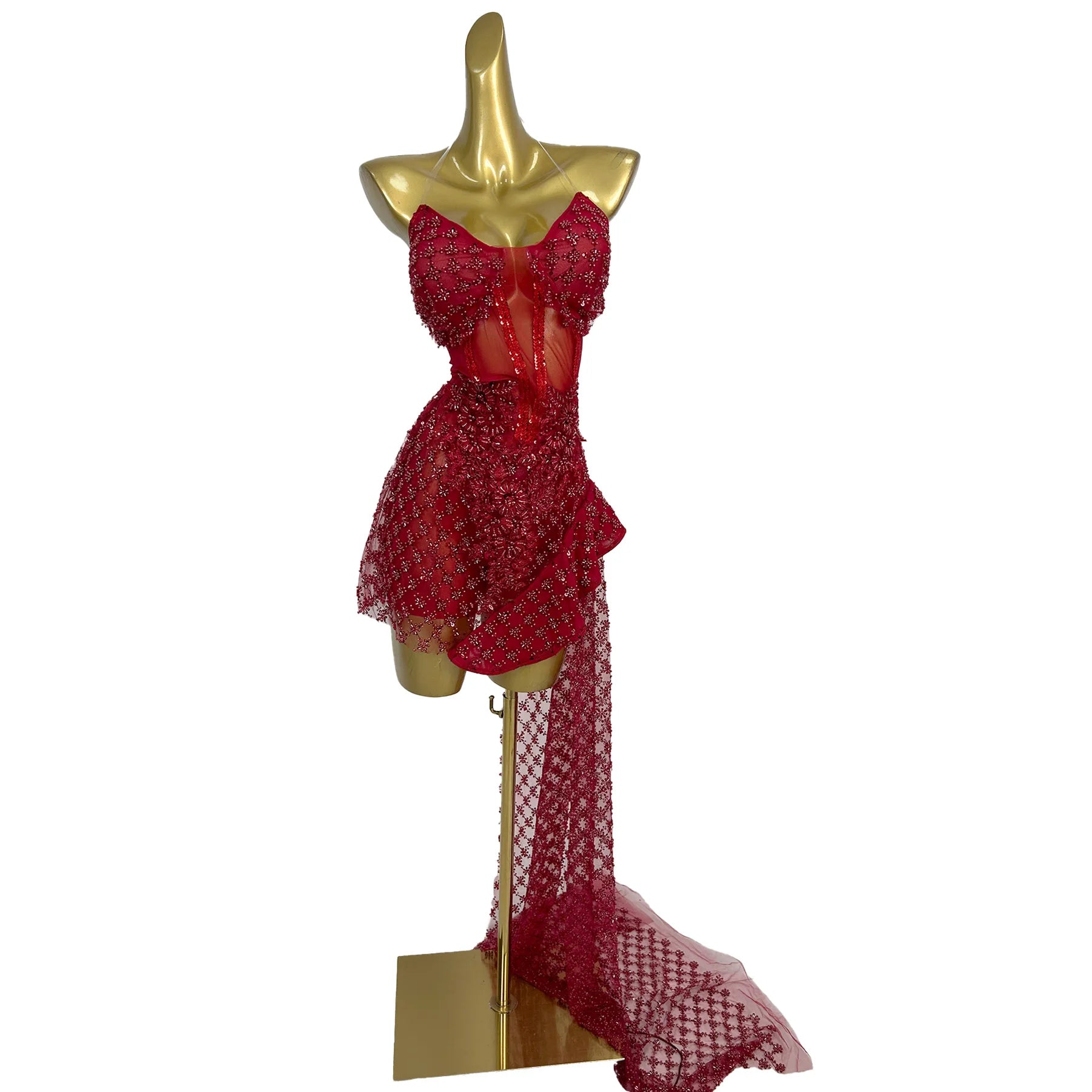 Sparkly Sequins Strapless Romper Spicy Girl Outfit Sexy Women Tulle Mesh Bodysuit Night Event Dance Show Outfit