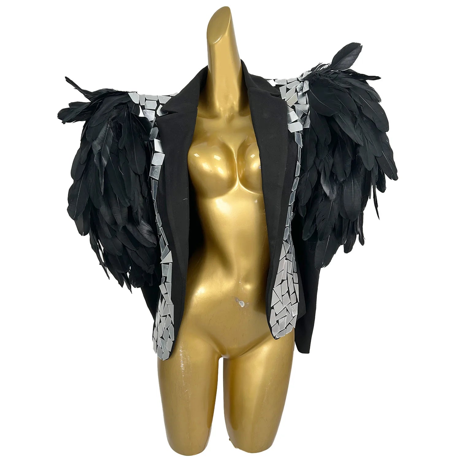Sexy Mirror 2 Pcs Bikini Shorts Set for Women Summer Beach Celebrate Outfits Las Vegas Show Dance Drag Queen Costume