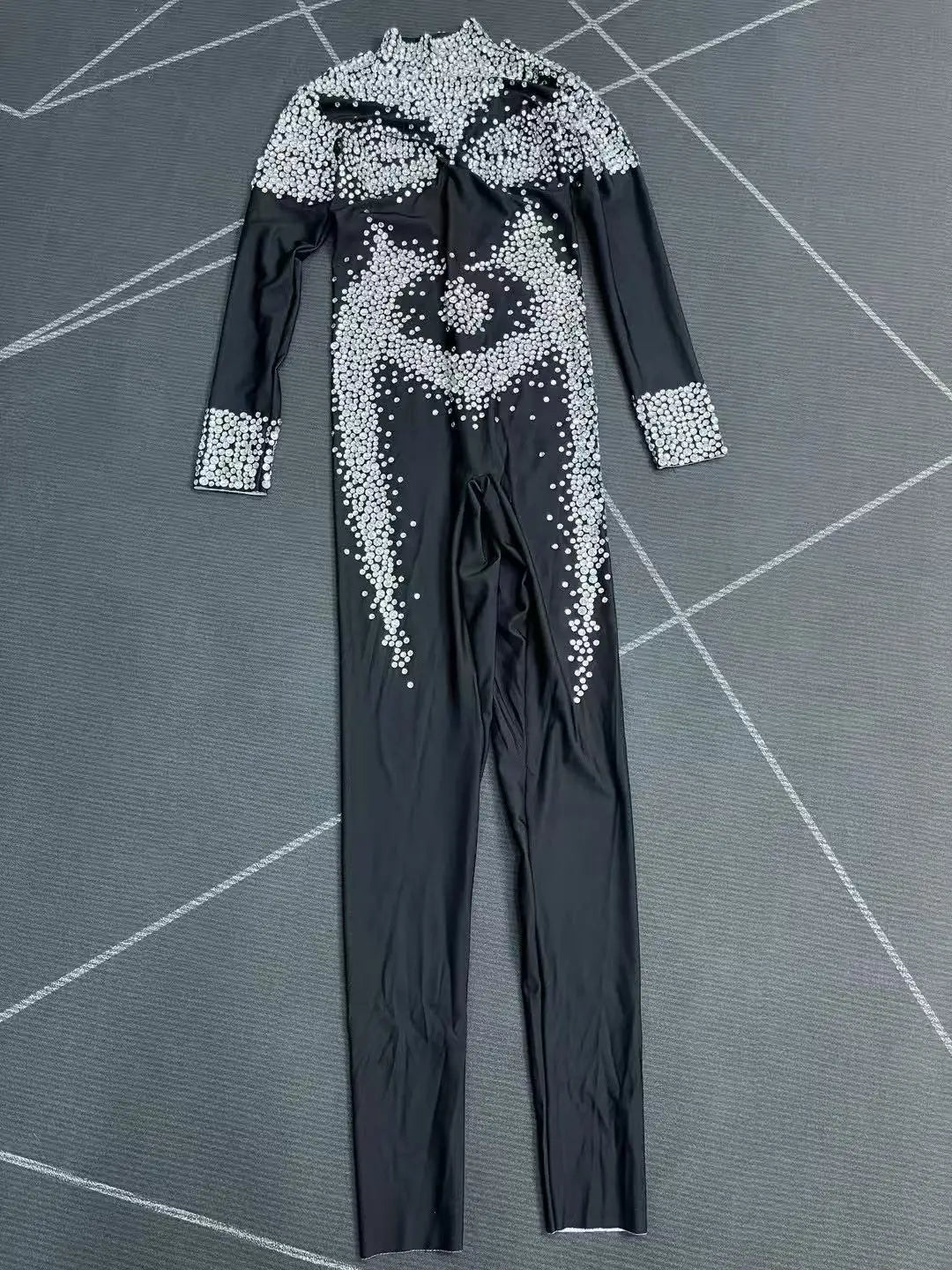 Sexy Luxurious Rhinestones Elegant Jumpsuits Birthday Party Fashion Show Outit Singer Dancer Performance Photoshoot Stage Wear