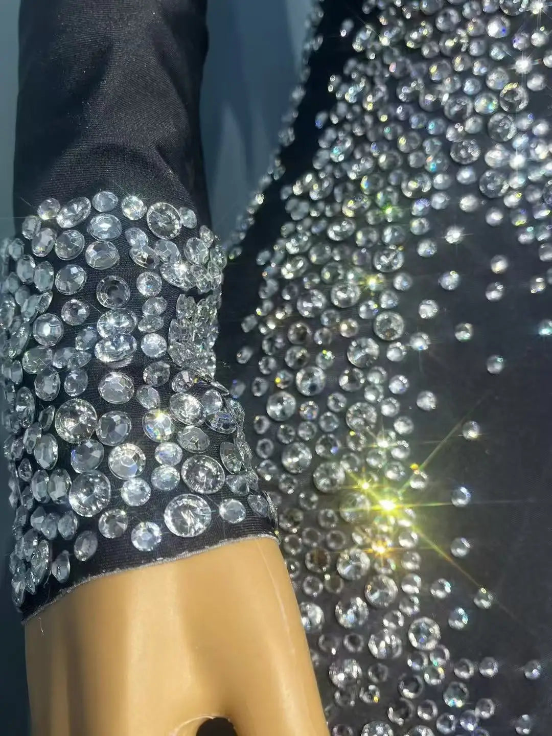 Sexy Luxurious Rhinestones Elegant Jumpsuits Birthday Party Fashion Show Outit Singer Dancer Performance Photoshoot Stage Wear