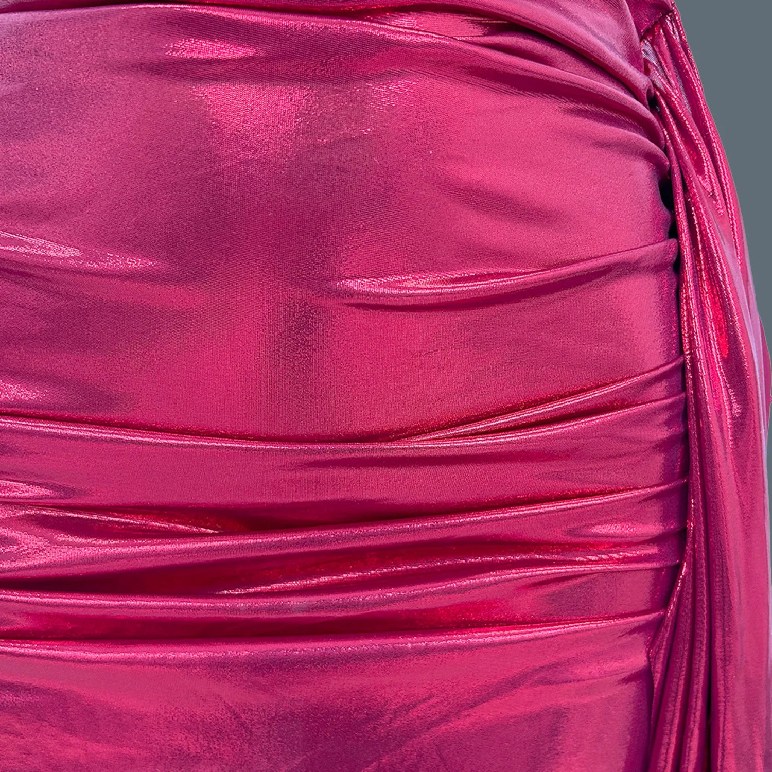 Sparkly Red Diamonds Sexy Top Skirt 2 Pcs Set Women Celebrate Party Birthday NightClub Performance Stage Outfit Show Wear