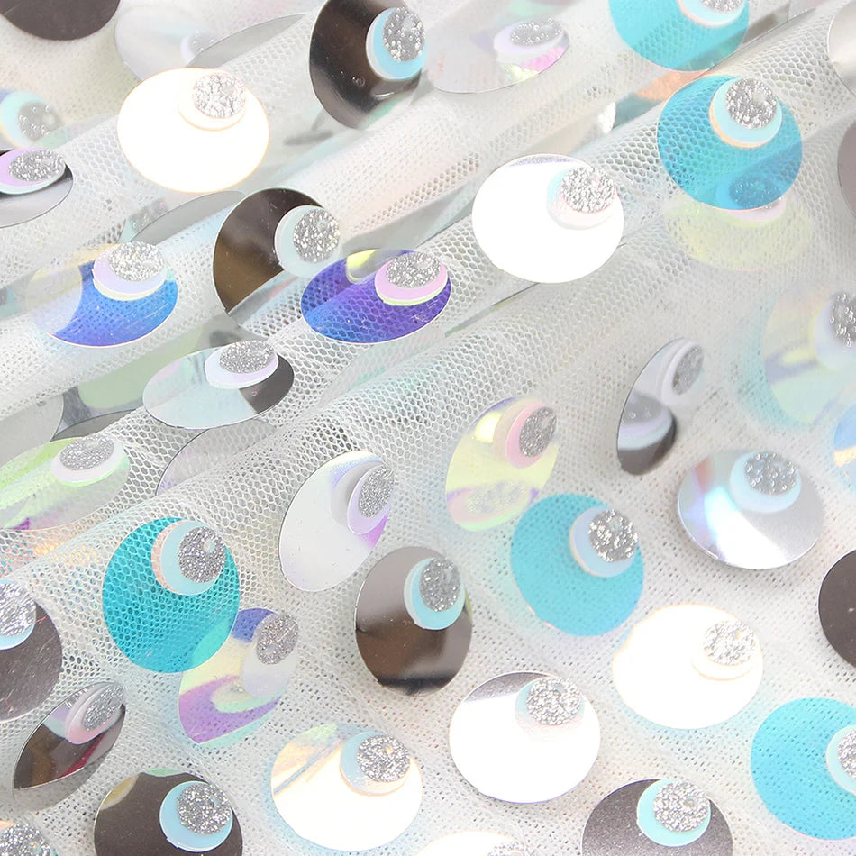 Sexy Backless Colorful Sequine Dress Women Fashion Celebrity Long Sleeve Back Split Maxi Gown