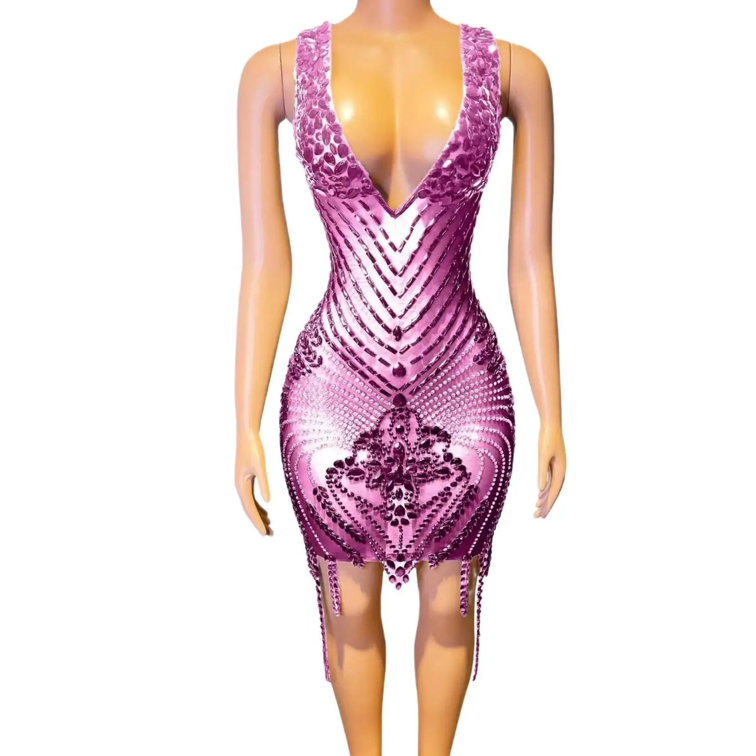 Sexy See Through Sleeveless Women Dresses Birthday Party Homecoming Gowns Black Girls Crystals Short Prom Dresses