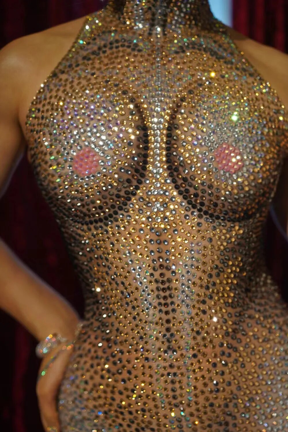 Shining Full Stone Sleeveless Bodysuit Luxury Fashion Rhinestones Pants Birthday Party Celebrate Outfit Women Singer Costumes