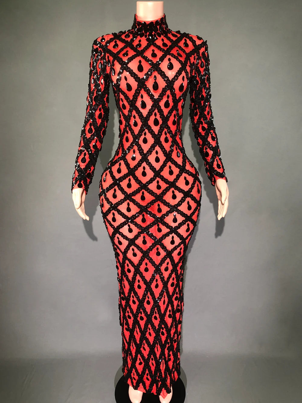 Sparkly Purple Diamonds Mesh Celebrate Evening Wedding Prom Birthday Dress Sexy Photoshoot Long Dress Stage Performance Costume