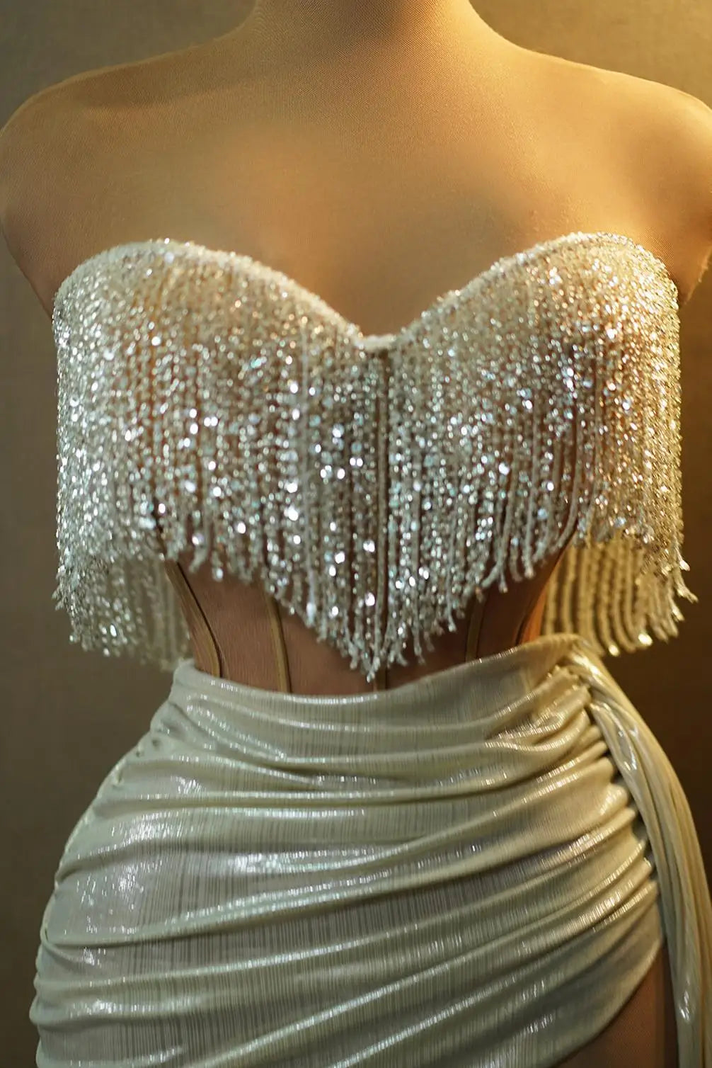 Sparkly Sweetheart Sleeveless Sequined African Black Girls Short Prom Dresses Set with Side Train Birthday Party Dresses