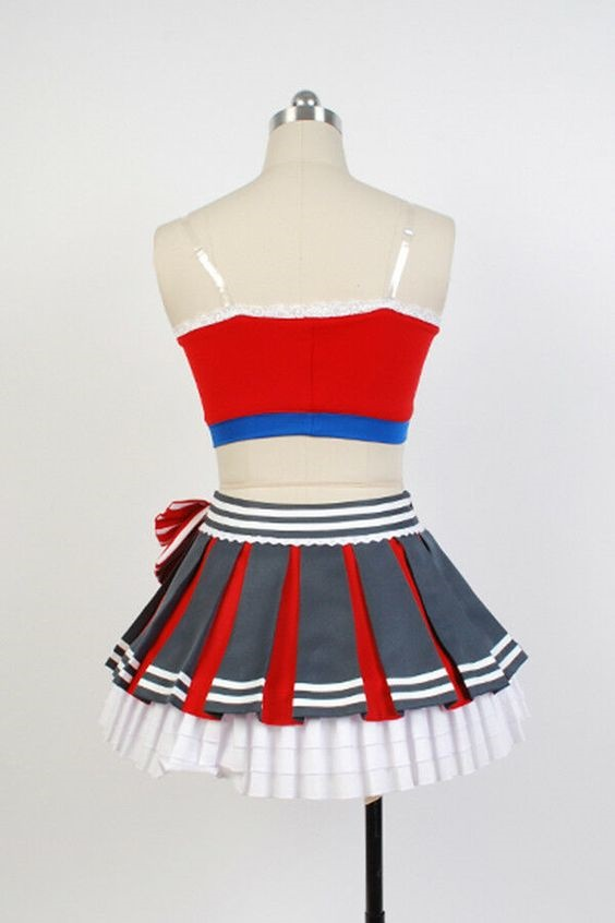 Lovelive Maki Nishikino Cheerleaders Uniform Cosplay Costume 1644