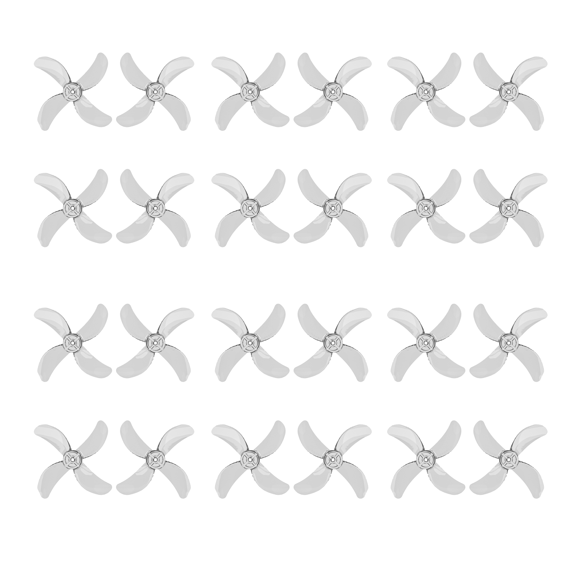 1609 - 4 Blade 40mm 1.5mm Shaft -- Set of 8