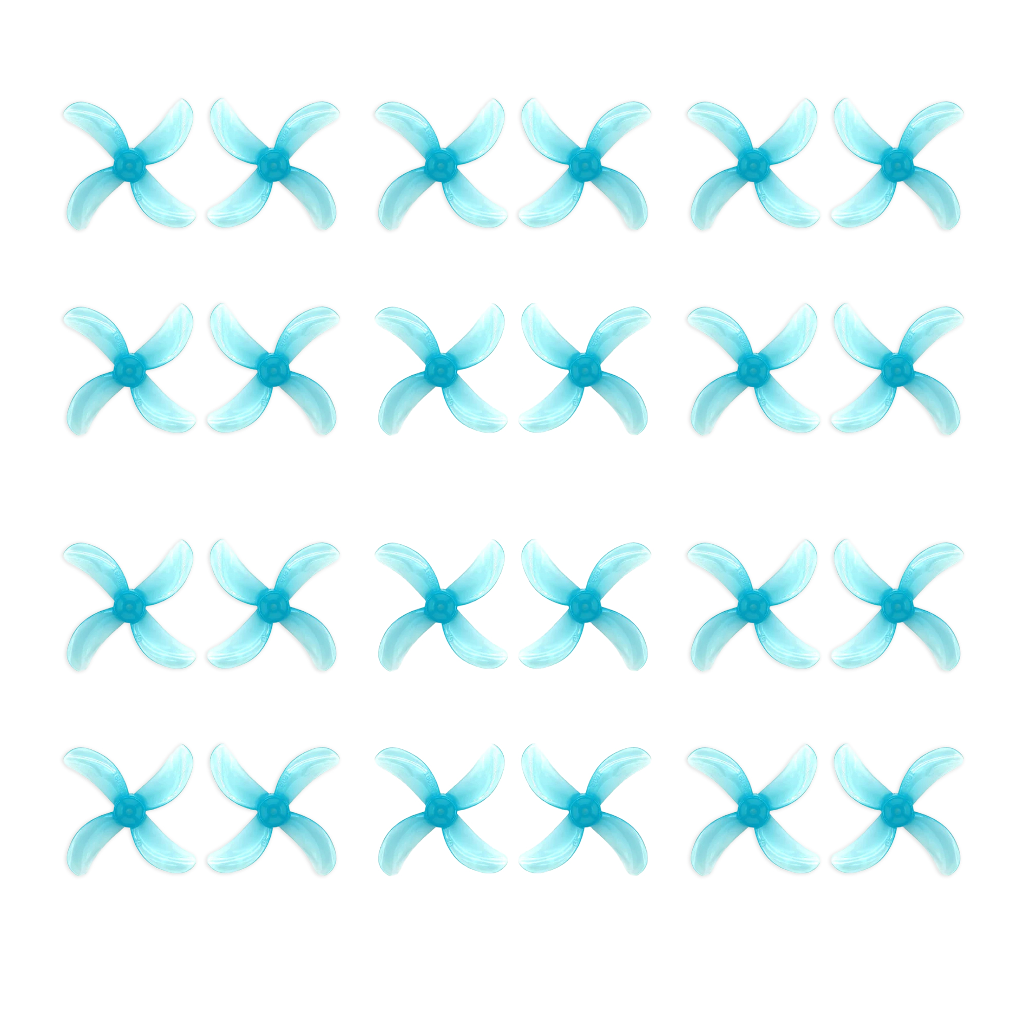 1609 - 4 Blade 40mm 1.5mm Shaft -- Set of 8